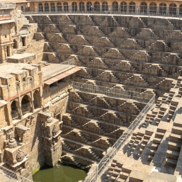 Visit 8th & 9th C. Chand Baori Stepwell in Abhaneri