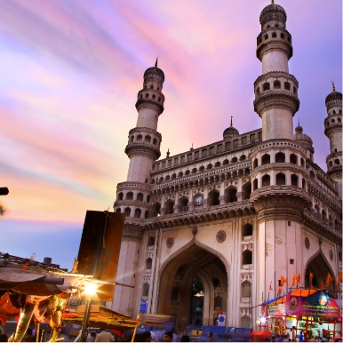 Evening Heritage and Food walk around Charminar in Hyderabad 